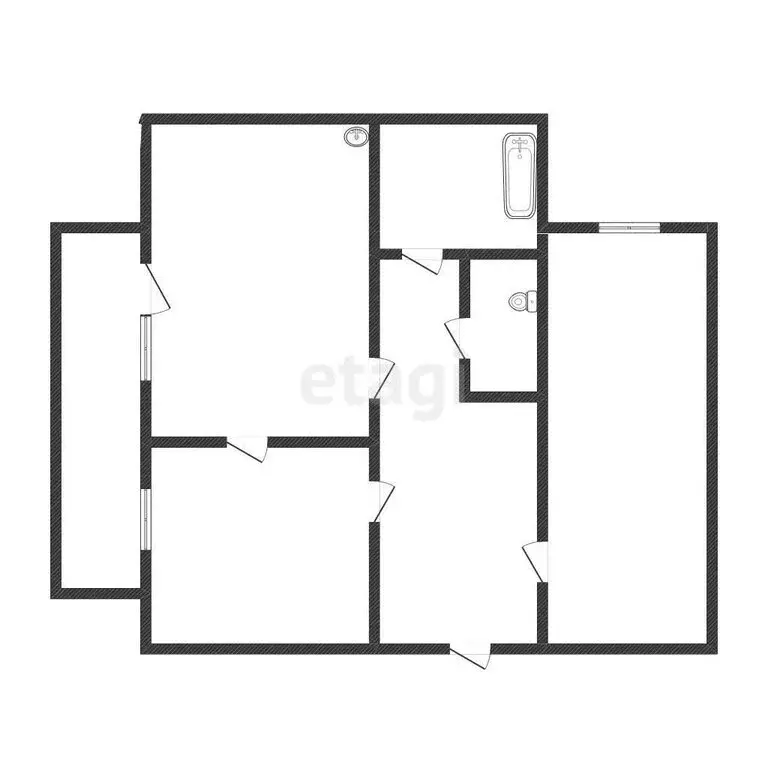 2-комнатная квартира: Иркутск, улица Румянцева, 7 (73.9 м) - Фото 1