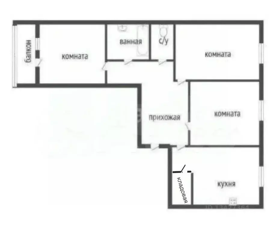 3-к кв. Курганская область, Курган ул. Свердлова, 22 (62.4 м) - Фото 2