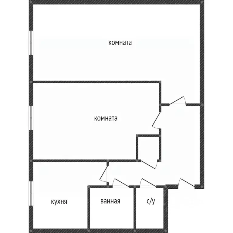 2-к кв. Пермский край, Пермь Воронежская ул., 24 (43.6 м) - Фото 1