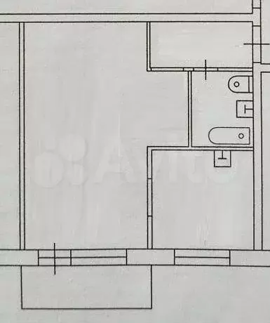 1-к. квартира, 31 м, 2/5 эт. - Фото 0