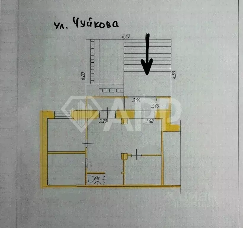 Торговая площадь в Татарстан, Казань ул. Маршала Чуйкова, 93 (51 м) - Фото 1