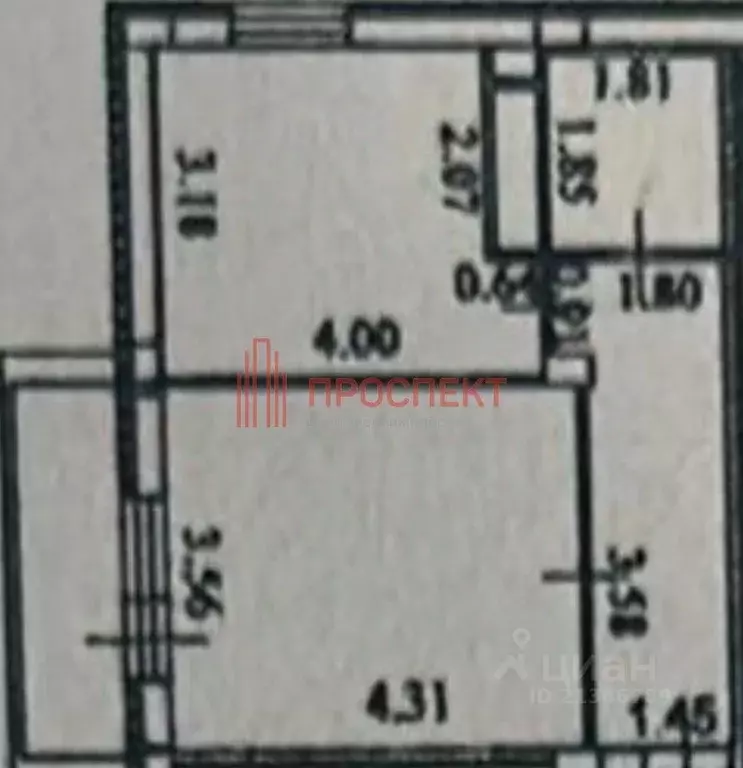 1-к кв. Пензенская область, Пенза Ладожская ул., 110 (37.3 м) - Фото 1