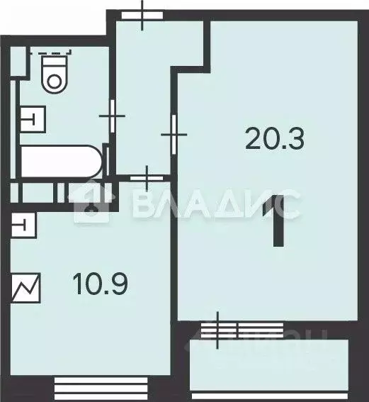 1-к кв. Москва ул. 2-я Марьиной рощи, 3 (39.6 м) - Фото 2