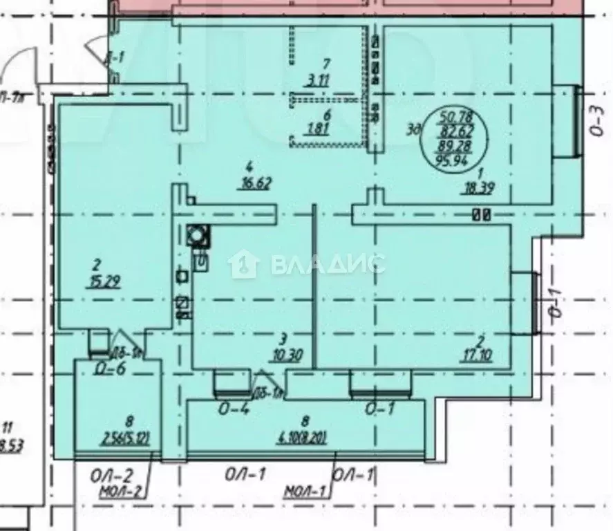 3-к кв. Марий Эл, Йошкар-Ола ул. Петрова, 10Г (95.94 м) - Фото 1