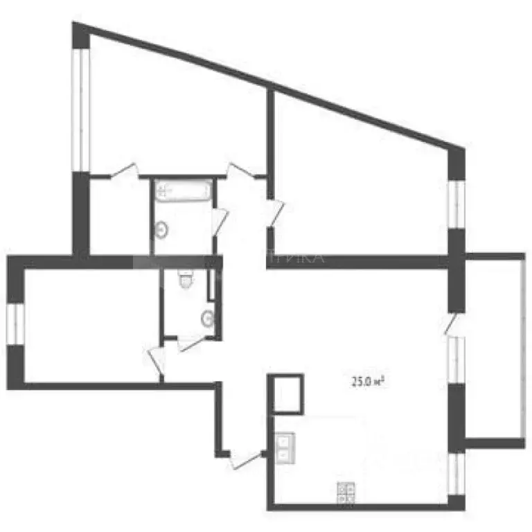 4-к кв. Тюменская область, Тюмень Солнечный проезд, 8/1 (116.0 м) - Фото 2