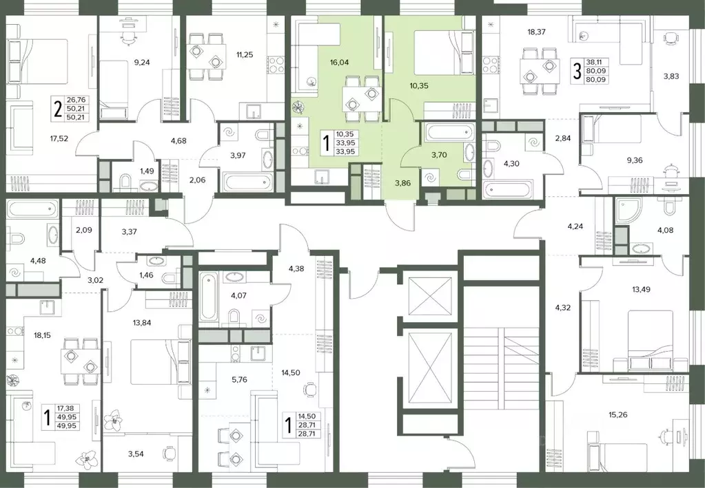2-к кв. Московская область, Серпухов  (33.95 м) - Фото 2