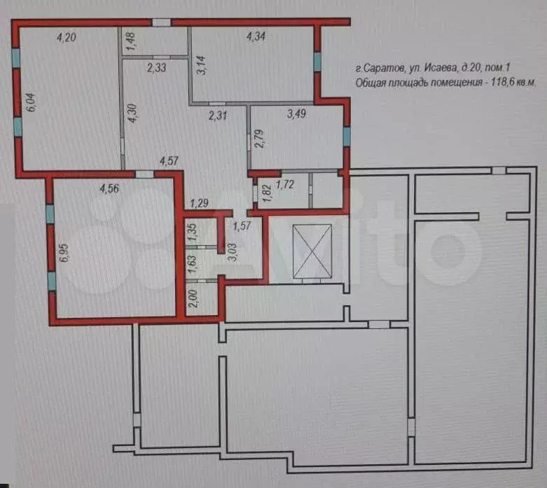 Офис 118,6 м2 - Фото 1