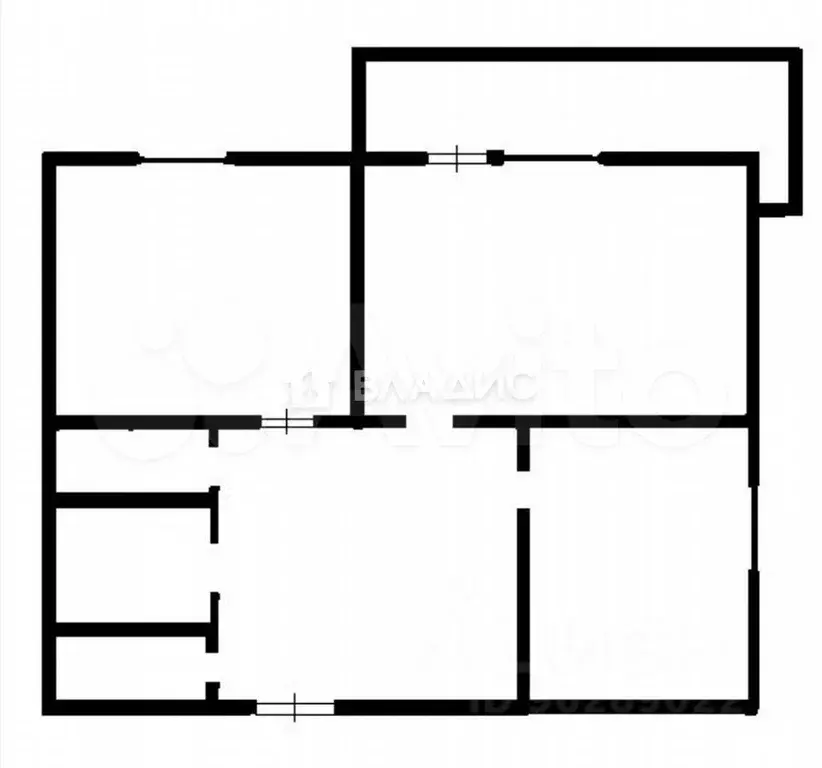 2-к. квартира, 50 м, 5/5 эт. - Фото 0