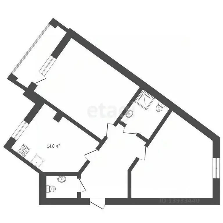 2-к кв. тюменская область, тюмень советская ул, 51к3 (85.9 м) - Фото 1