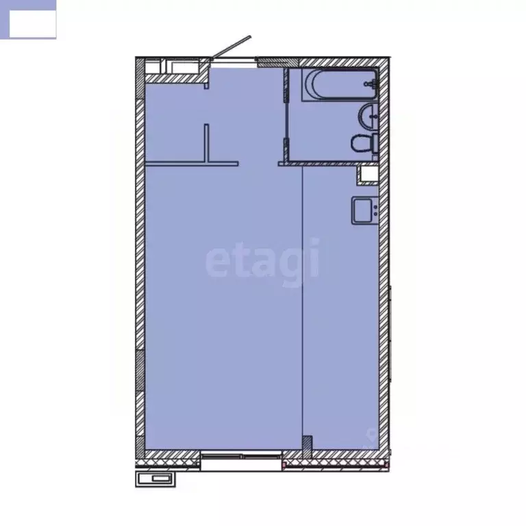 2-к кв. Татарстан, Казань ул. Генерала Ерина, 13к2 (45.6 м) - Фото 2