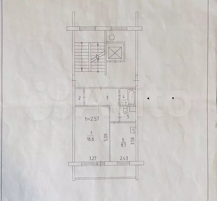 1-к. квартира, 39 м, 2/9 эт. - Фото 0