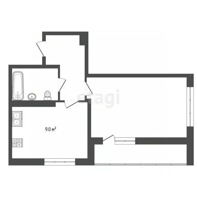 1-к кв. Краснодарский край, Анапа Северная ул., 113к2 (35.0 м) - Фото 2