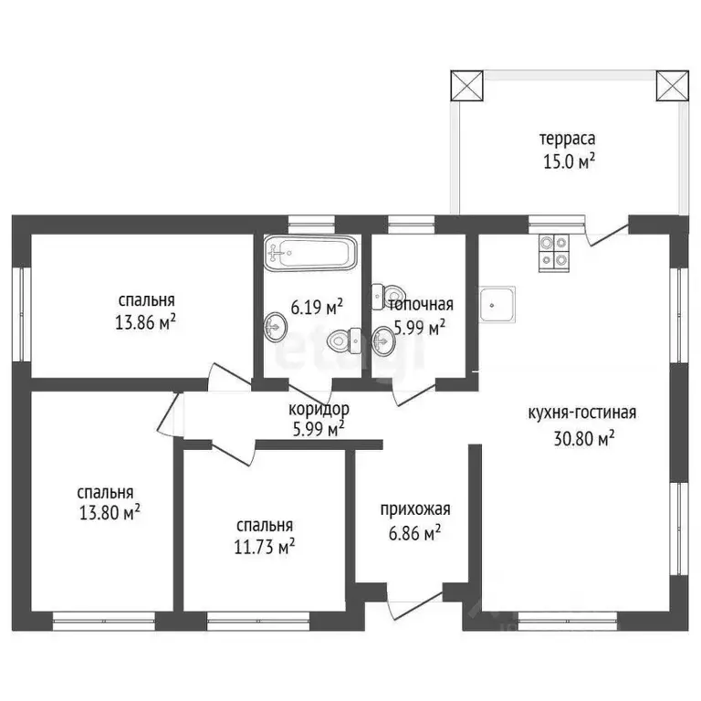 Дом в Ростовская область, Аксайский район, Щепкинское с/пос, пос. ... - Фото 1