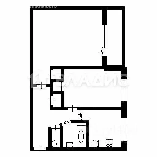 2-комнатная квартира: Санкт-Петербург, проспект Ударников, 19к3Б (47 ... - Фото 1