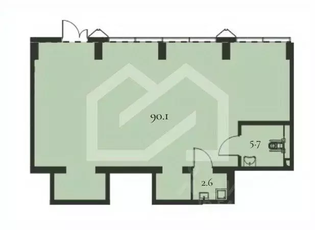 Помещение свободного назначения в Москва Малая Тульская ул., 1 (98 м) - Фото 2