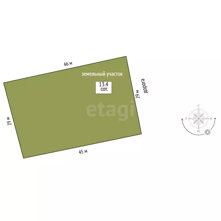 Участок в Костромской район, Минское сельское поселение (13.39 м) - Фото 1