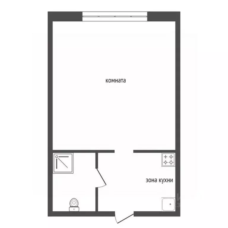 1-к кв. Красноярский край, Красноярск Семафорная ул., 257 (16.7 м) - Фото 1