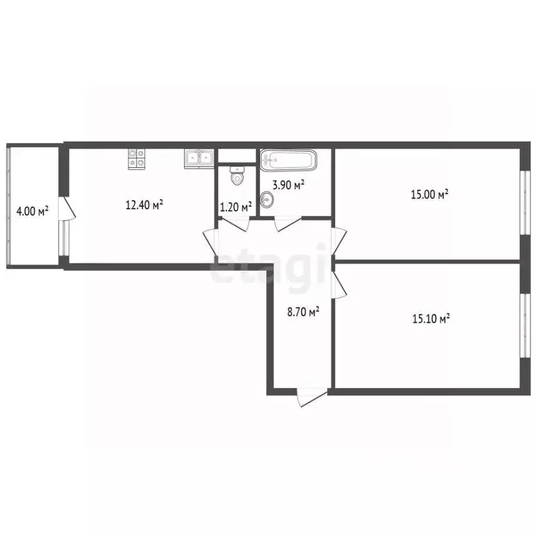 2-к кв. Санкт-Петербург пос. Шушары, ул. Окуловская, 18 (57.5 м) - Фото 1