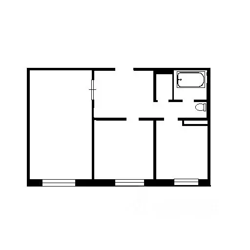 2-к кв. Ульяновская область, Ульяновск ул. Гафурова, 37 (44.6 м) - Фото 1