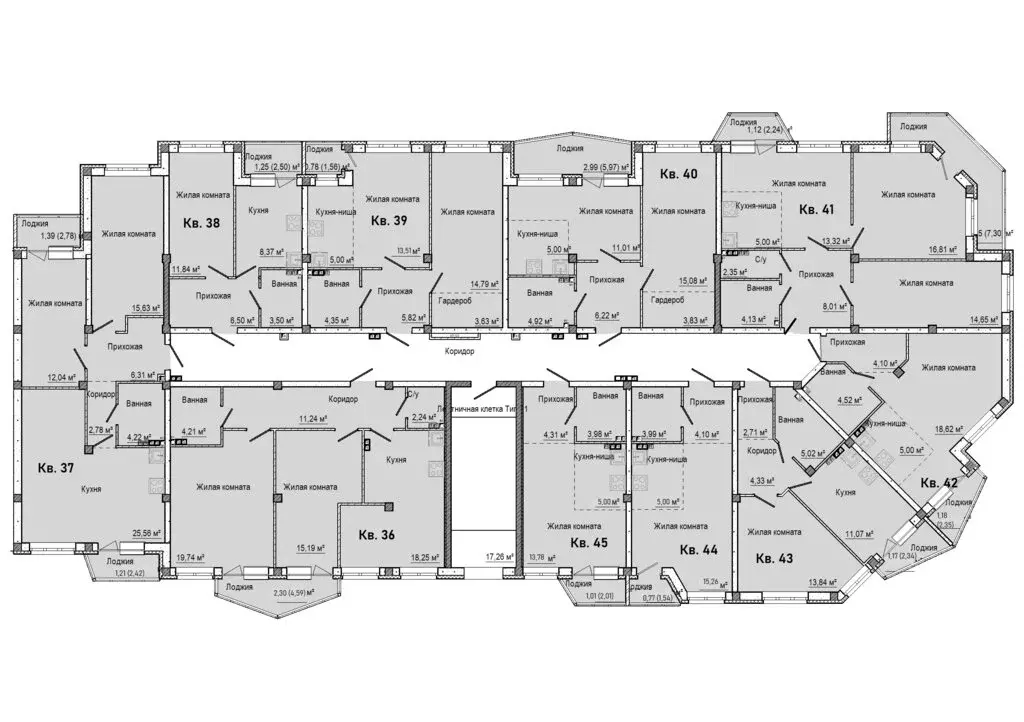 2-комнатная квартира: Заречный, Счастливая улица (49.05 м) - Фото 2