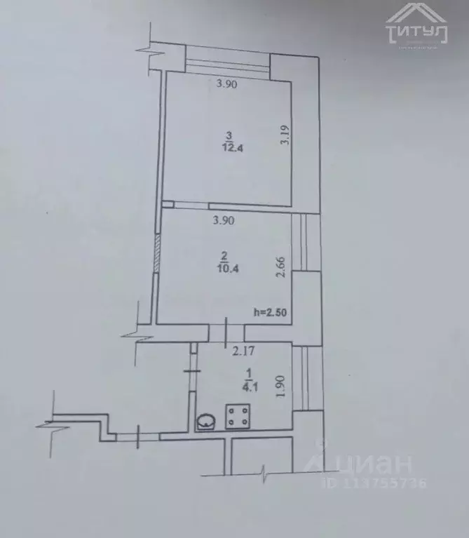 2-к кв. Алтайский край, Барнаул ул. Эмилии Алексеевой, 72 (27.0 м) - Фото 2