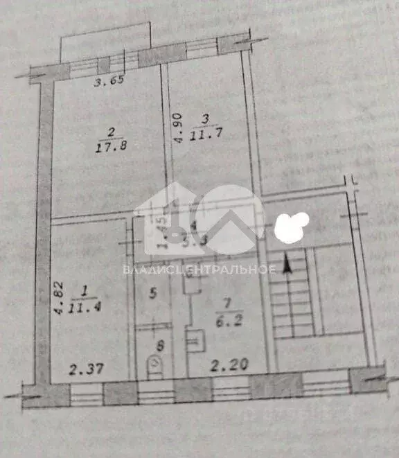 3-к кв. Новосибирская область, Новосибирск Хилокская ул., 18 (56.0 м) - Фото 2