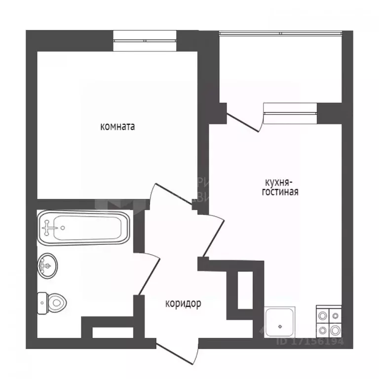 1-к кв. Тюменская область, Тюменский муниципальный округ, д. Дударева ... - Фото 2