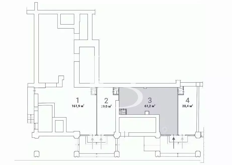 Помещение свободного назначения в Москва Долгоруковская ул., 40 (61 м) - Фото 2