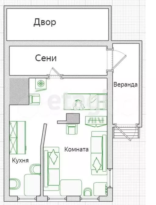 дом 28,8 м на участке 19,6 сот. - Фото 0