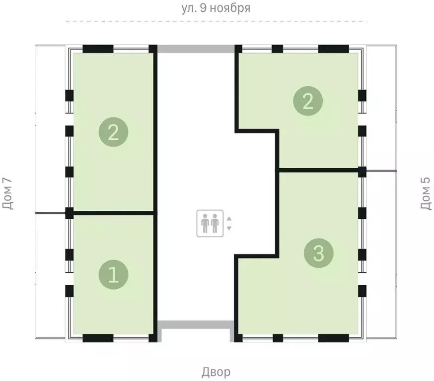 3-комнатная квартира: Новосибирск, улица Декабристов, 107/6 (116.41 м) - Фото 1