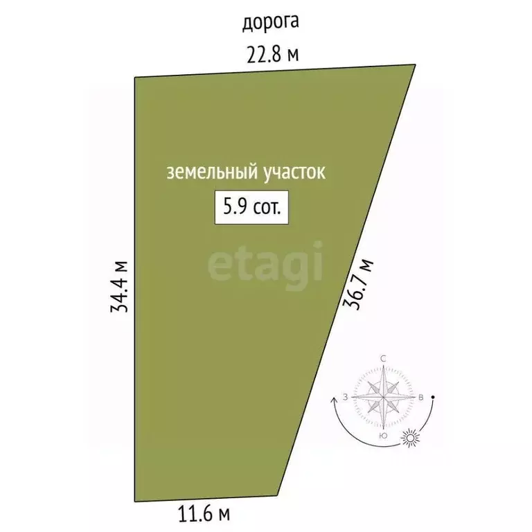 Участок в Саха (Якутия), Якутск ул. Прибрежная (6.0 сот.) - Фото 2