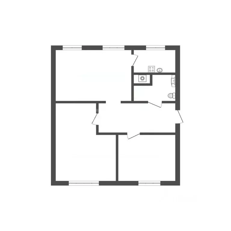 3-к кв. Смоленская область, Смоленск ул. Октябрьской Революции, 13а ... - Фото 1