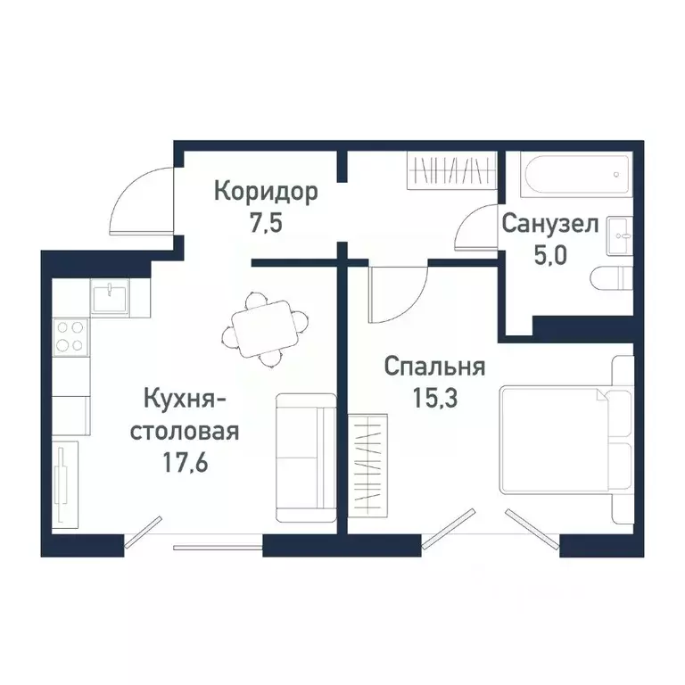 1-к кв. Челябинская область, Челябинский городской округ, пос. ... - Фото 0