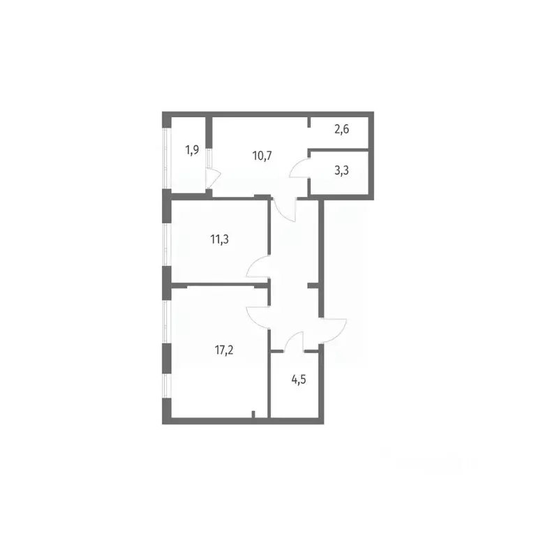 2-к кв. Калининградская область, Калининград пос. Лермонтовский, ул. ... - Фото 1