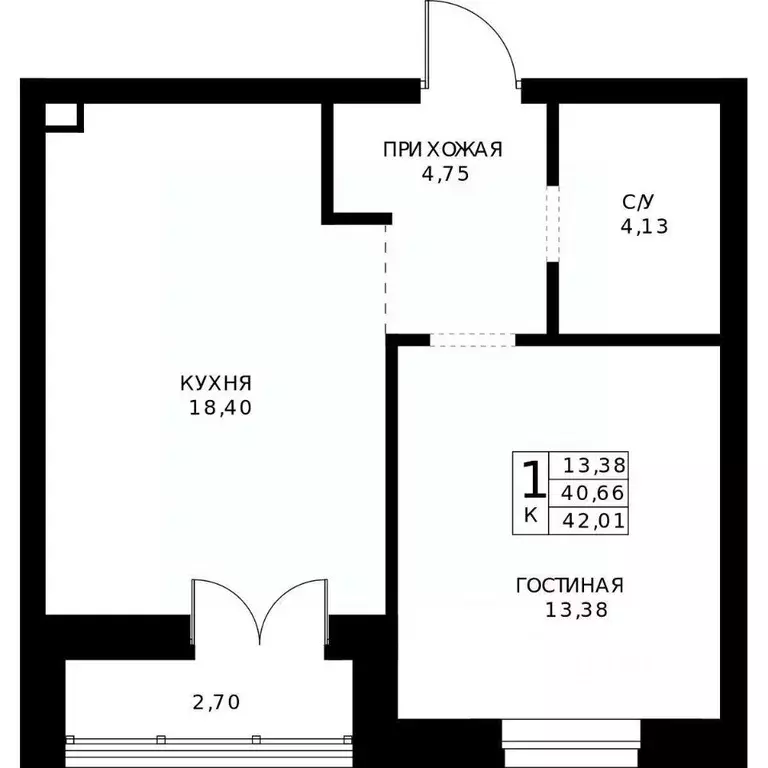 1-к кв. Нижегородская область, Нижний Новгород Ленгородок мкр, Мед ... - Фото 2