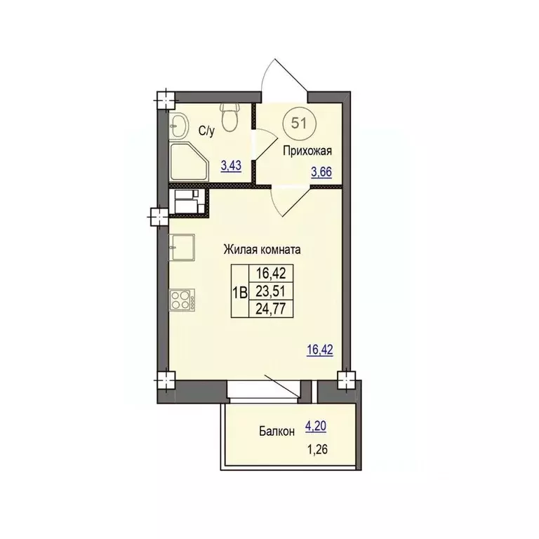 1-к кв. Псковская область, Псковский район, Завеличенская волость, д. ... - Фото 1