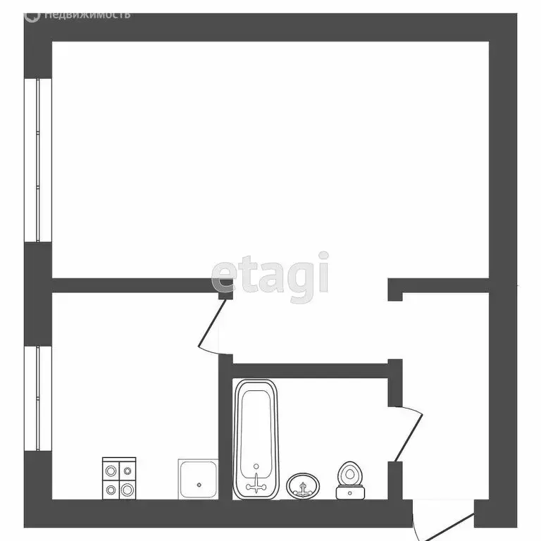 1-комнатная квартира: Саранск, улица Терешковой, 24 (30 м) - Фото 1