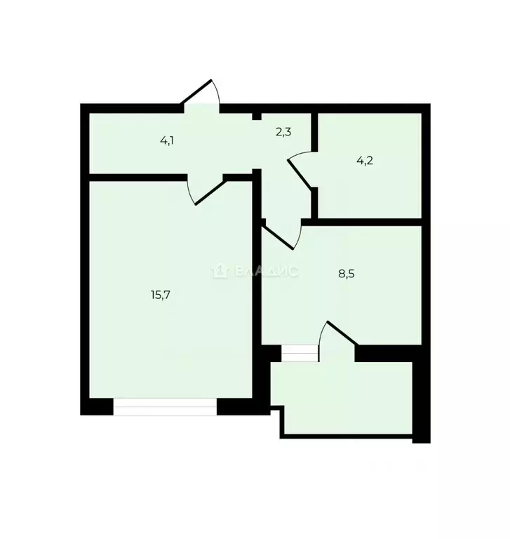 1-к кв. Санкт-Петербург Парашютная ул., 61к1 (35.0 м) - Фото 2