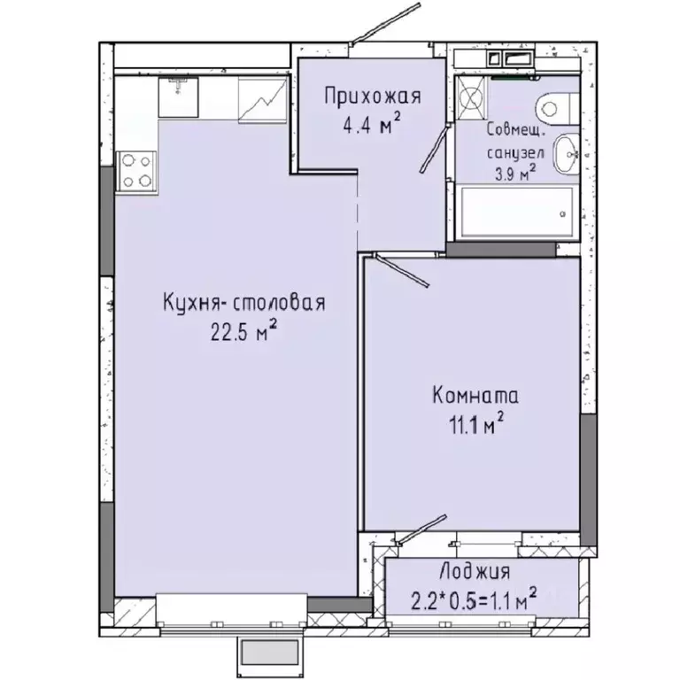 1-к кв. Удмуртия, Ижевск ул. Ленина, 91/1 (43.0 м) - Фото 0