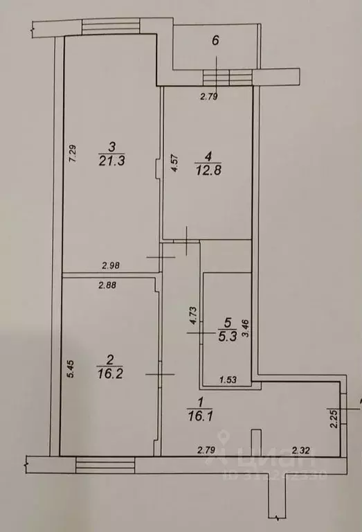 2-к кв. Тверская область, Тверь Оснабрюкская ул., 26 (75.0 м) - Фото 0