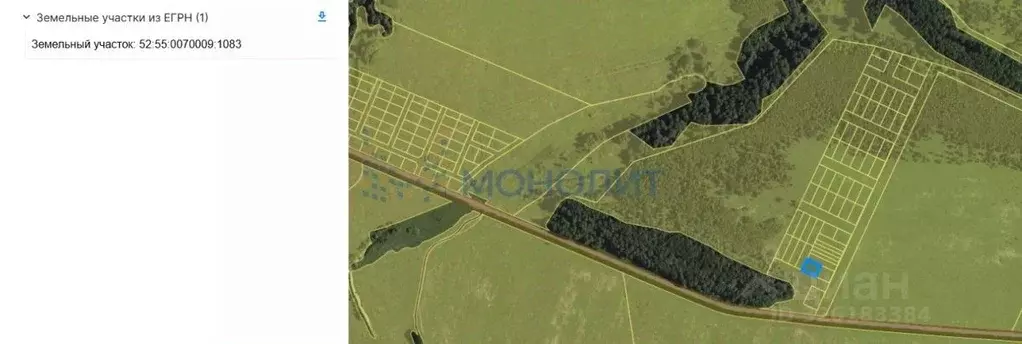 Участок в Нижегородская область, Дивеевский муниципальный округ, д. ... - Фото 1