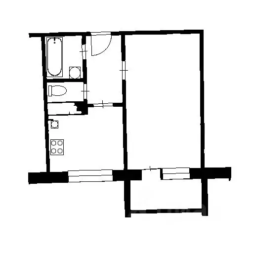 1-к кв. Московская область, Раменское Красноармейская ул., 12 (34.0 м) - Фото 2