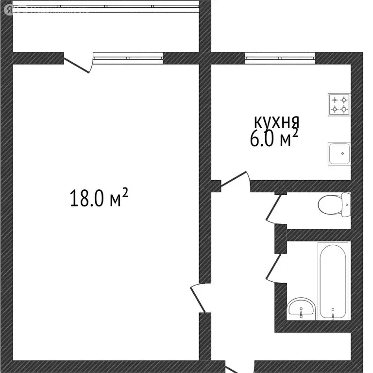 1-комнатная квартира: Златоуст, улица Машиностроителей, 35 (30.9 м) - Фото 0