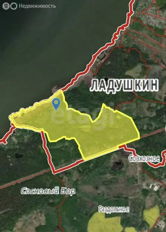 Участок в Калининградская область, Ладушкин (8.81 м) - Фото 0