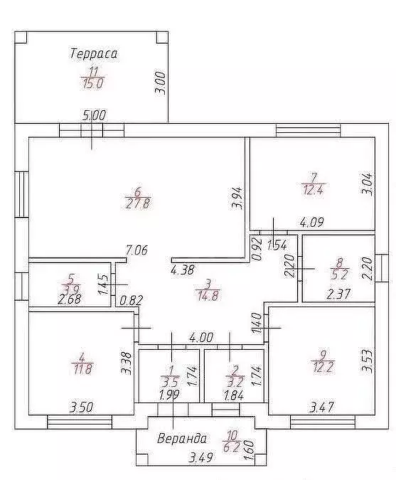 Дом в село Пушкарное, квартал Пушкарное-78 (100 м) - Фото 1