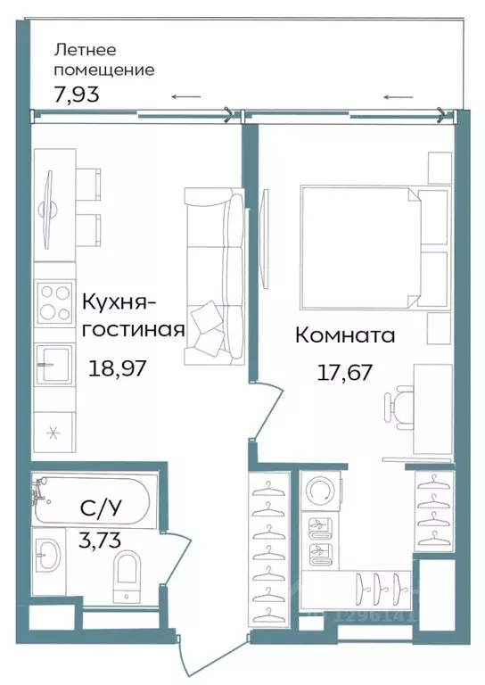1-к кв. Крым, Саки ул. Морская (48.3 м) - Фото 0