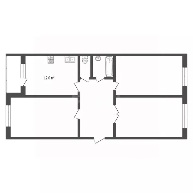 3-к кв. Ставропольский край, Пятигорск ул. Власова (95.0 м) - Фото 2