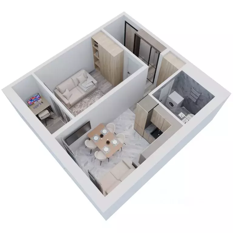 1-к кв. Владимирская область, Ковров Квартал Авиатор жилой комплекс ... - Фото 2