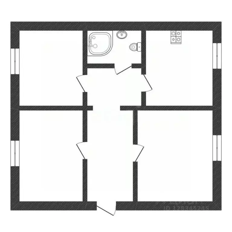 3-к кв. Нижегородская область, Заволжье г. Городецкий муниципальный ... - Фото 2