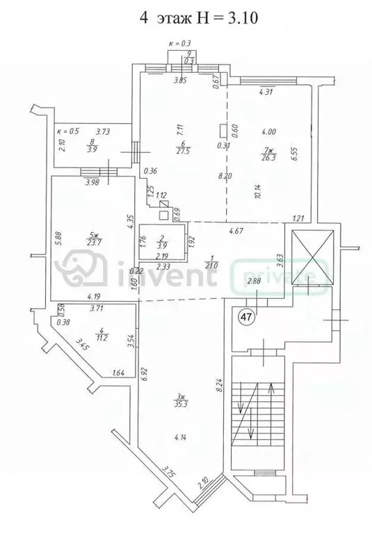 3-к кв. Калининградская область, Калининград Красная ул., 63А (148.9 ... - Фото 1